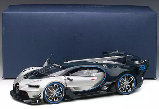 1/18 ブガティビジョン Minicar 1/18 Bugatti Vision GRAN TURISMO (Metallic Silver x
