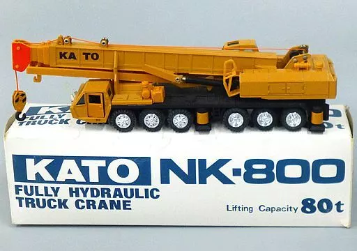 Minicar 1/50 KATO NK-800 FULL HYDRAULIC TRUCK CRANE (Dark Yellow x