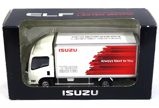 Minicar 1/43 Isuzu Elf (White x Red x Silver) Tokyo Motor