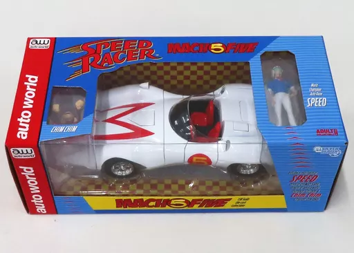 ミニカー 1/18 マッハ 5 スピード レーサー 三船剛 ＆ チムチム(三平