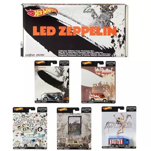 Minicar 1/64 Hot Wheels Led Zeppelin Premium Box 5-Pack Set