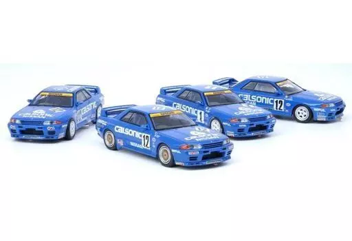 Minicar 1/64 Nissan Skyline GT-R R32 Calsonic 4-Piece Set JTC 1990