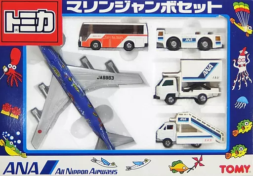 マリンジャンボ　mini　ミニカー TOMICA マリンジャンボセット ANA 日本航空 廃盤 - メルカリ