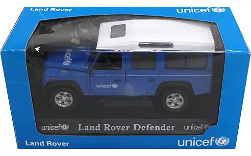 Unicef Land Rover Defender (Blue x White) [7 p. 3322] | Toy Hobby