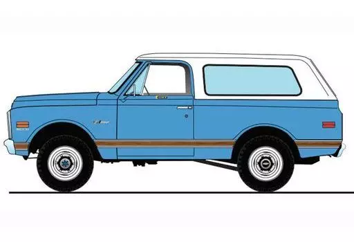 ミニカー　1/18 1970 Chevrolet K5 Blazer - Medium Blue Poly - 1970 Dealer Ad Truck [A1807704] Minicar 1/18 1970 Chevrolet K5 Blazer - Medium Blue Poly