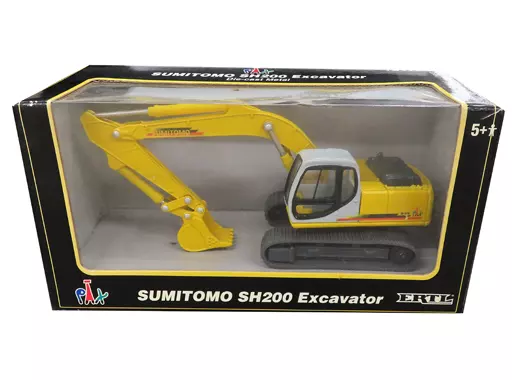 Minicar SUMITOMO SH200 Excavator (Yellow x White) [21393P] | Toy