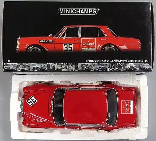 Minicar 1/18 MERCEDES-BENZ 300 SEL 6.8 SUDWESTPOKAL HOCKENHEIM