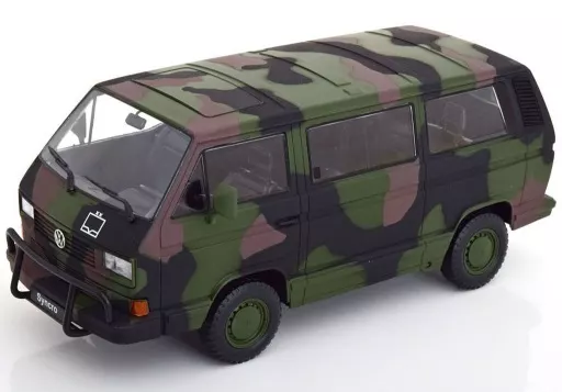 ミニカー　1/18 VW Bus T3 Syncro 1987フォルクスワーゲン バス T3 Syncro 1987 Army camouflage 陸軍迷彩 [KKDC180969] Minicar 1/18 VW Bus T3 Syncro 1987 Volkswagen Bus T3 Syncro