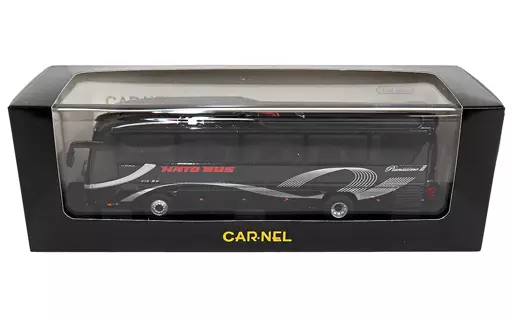 ミニカー　1/64 はとバス ピアニシモIII プラチナ 412号車(ブラック×ホワイト×レッド) [SH7-6404] はとバスの高級仕様ピアニシモIIIのゴールドとプラチナが1/64