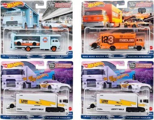 1/64 Hot Wheels Team Transport 4 Assorted [FLF56-986V] | Toy Hobby