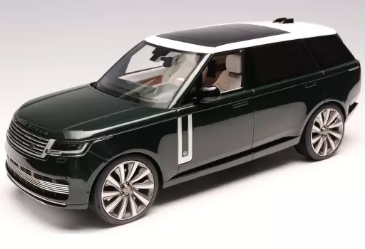 ミニカー　1/18 Land Rover Range Rover British Racing Green (White Roof) [MH026BRG] 1/18 Land Rover Range Rover British Racing Green (White Roof