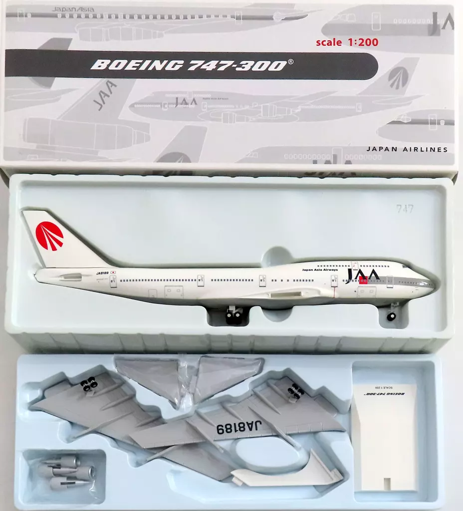 正規店仕入れの Airlines Japan 1/200 Minicar BOEING [BJE2059 #JA8189 747-300 航空機・ヘリコプター