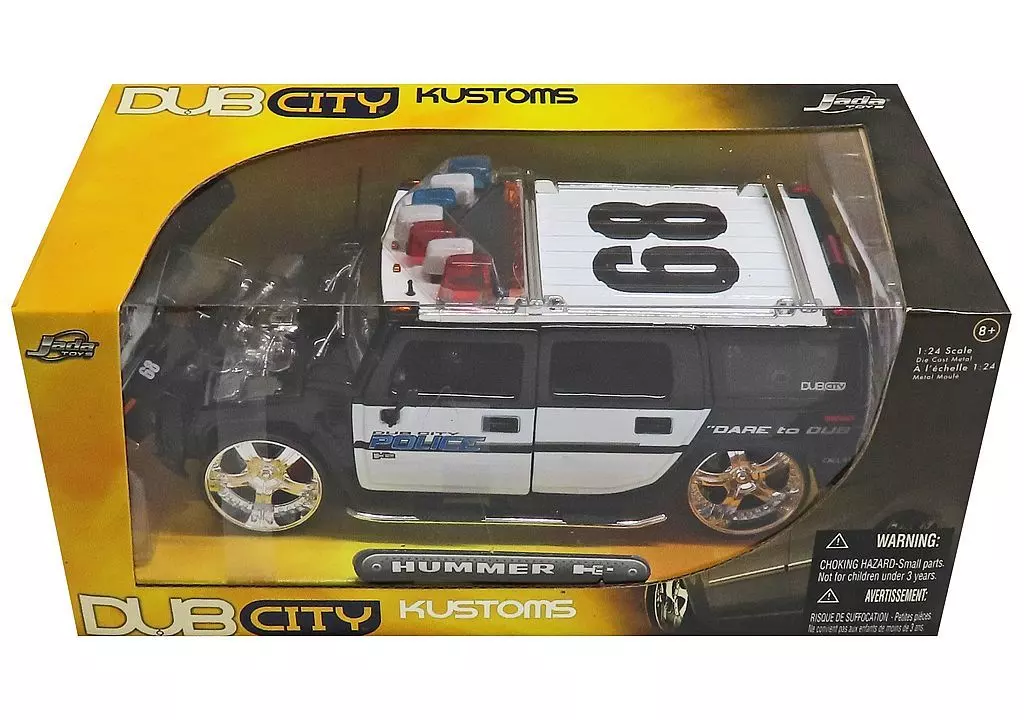Minicar 1/24 HUMMER H2 (Black x White) 