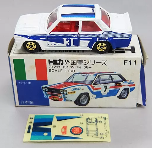 トミカ 青箱 フィアット 131 アバルトラリー F11｜乗用車