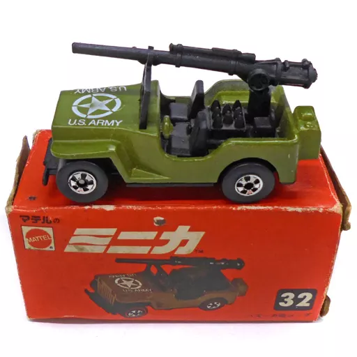 1/64 Bazooka Cannon Jeep (Green x Black) 「 Hot Wheels Minica No