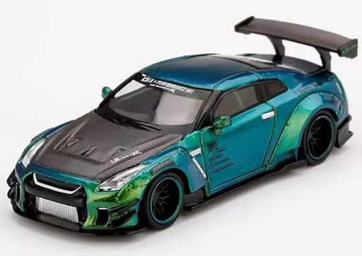 MiNiGT ターマックワークス GTR Magic green MINI GT x TARMAC WORKS 1:64 #145 LB WORKS LIBERTY WALK NISSAN GT-R