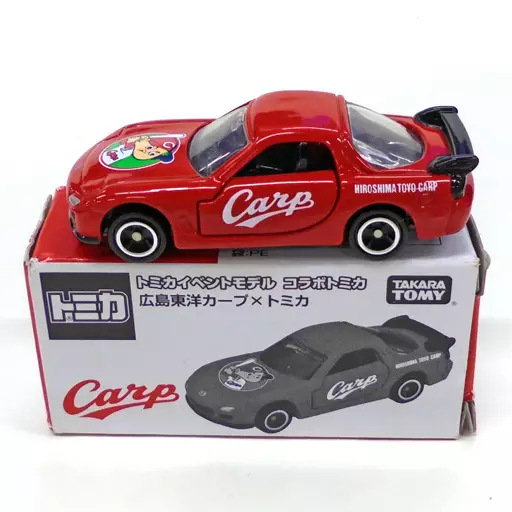 Minicar 1/59 Mazda RX-7 Hiroshima Toyo Carp x Tomica (Red x Black) 