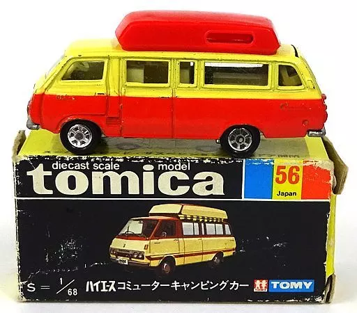 1/68 Toyota Hiace Commuter Camping Car (Red x Ivory / Black Box