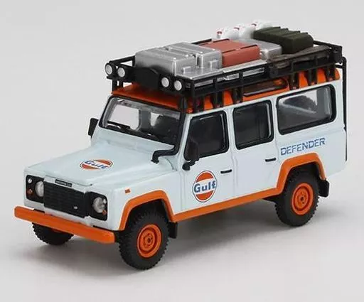 Minicar 1/64 Land Rover Defender 110 Gulf Left Handle 「 Mini GT 
