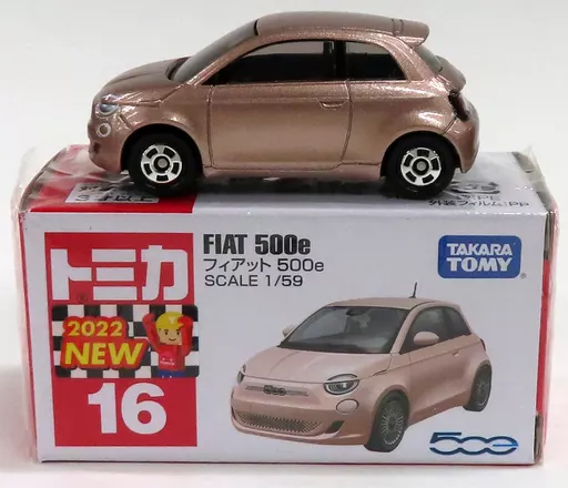 ミニカー　1/59 フィアット 500(バニライエロー) 「トミカ」 2014年 FIAT LUPIN FAIR来場記念品 ミニカー 1/59 フィアット 500e(ピンク) 「トミカ No.16