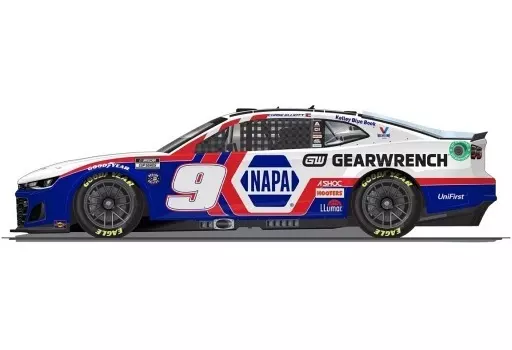 Diecast Lionel 1:24 Chase Elliott 2022 #9 NAPA NASCAR NEXT GEN ELITE Camaro - Salutes Military