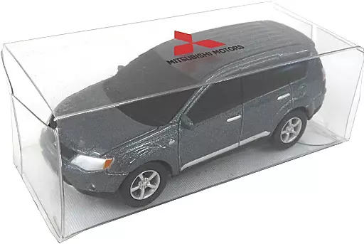 1/64 Mitsubishi Outlander (gray metallic) pull back car