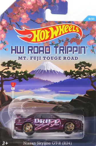 Hot Wheels Road Trippin Nissan Skyline GT-R (R34) top