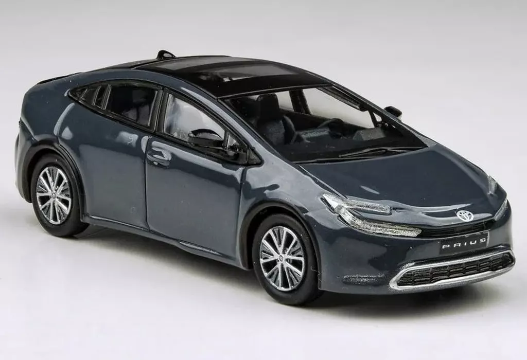 ミニカー 1/64 トヨタ プリウス 2023 RHD(ガーディアングレー