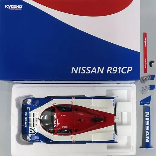 Damaged Goods] 1/12 NISSAN R91CP Idemitsu #23 (Blue x White x Red