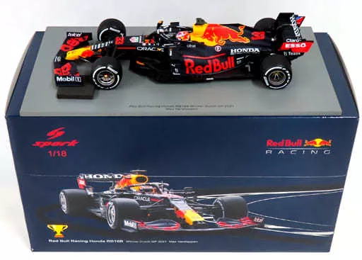 ミニカー　[破損品] 1/18 Red Bull Racing Honda RB16B Red Bull Racing Winner Dutch GP 2021 #33(ネイビー×レッド×イエロー) [18S601] Damaged Goods] 1/18 Red Bull Racing Honda RB16B Red Bull