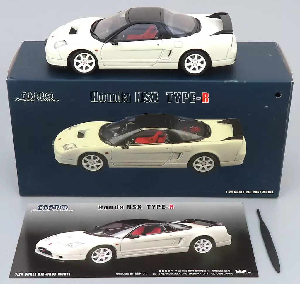 エブロ EBBRO 1/24 ホンダ NSX タイプR ホワイト/ブラック EBBRO エブロ 1⁄24 ホンダ NSX TYPE-R オールオープン