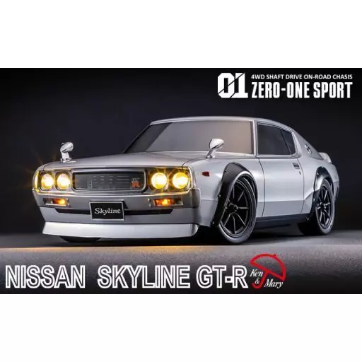 ラジコン　1/10 電動ツーリングカー ケン＆メリースカイラインGT-R付きキット 組み立てキット 「ゼロワンスポーツシリーズ」[40701] ラジコン 1/10 電動ツーリングカー ケン＆メリースカイラインGT
