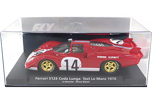 Slot Car FLY Ferrari 512S Coda Lunga – #7 Le Mans 1970, Ronnie Peterson, 1/32