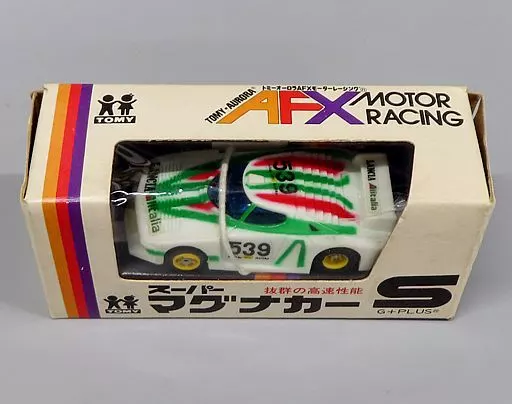 スロットカー　スパーマグナカー ランチア ストラトスターボ #539(ホワイト×グリーン×レッド) 「トミーオーロラAFXモーターレーシング」 スロットカー [S-017] Slot car Super Magnacar Lunch Astratos Turbo #539 (White x