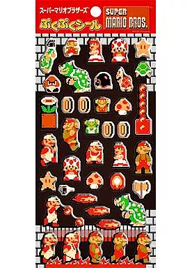 スーパーマリオブラザーズ ロングステッカー』ファミコン シール 貴重