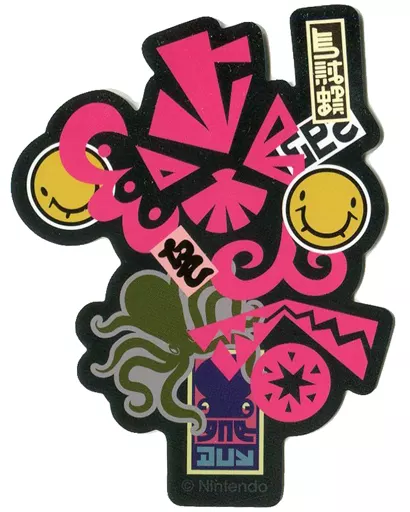 Sticker sticker Pink logo (CROSSING Splatoon (Splaton) sticker 