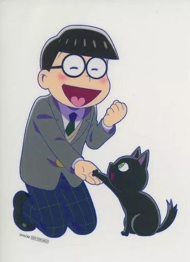 シール・ステッカー チョロ松 ステッカー(18歳with黒猫ver