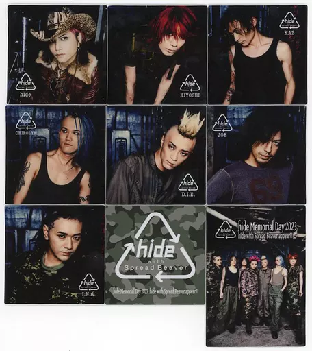 Hide with Spread Beaver Sticker Set (9 types set) 