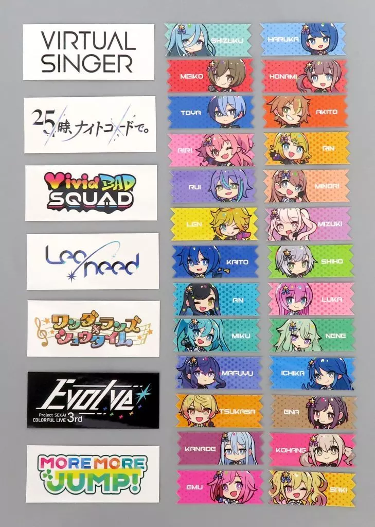 Collection mini Character flake sticker 