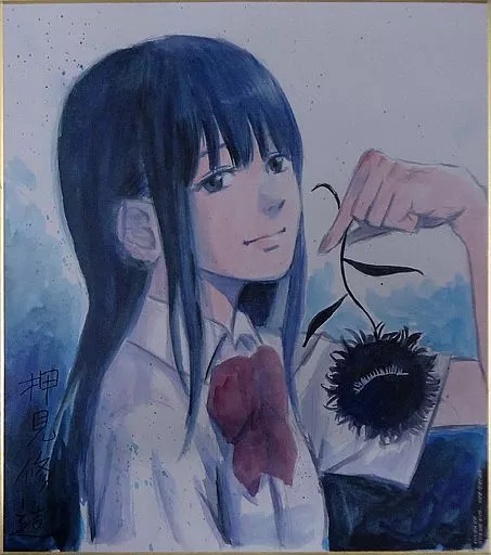 紙製品(角色) 佐伯奈奈子押見修造創作的彩色插圖复製色紙「惡之