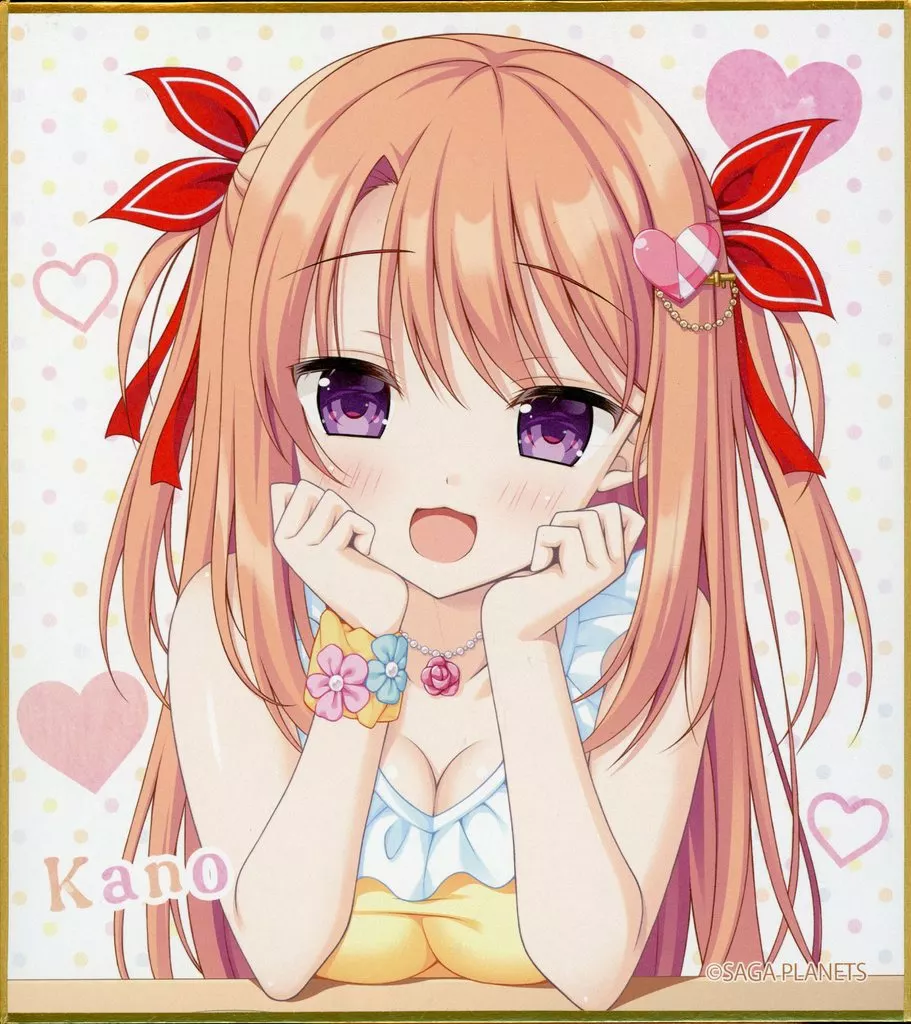 紙製品 美鳩夏乃(フローラル・フローラブ/頬杖) ミニ色紙 「SAGA