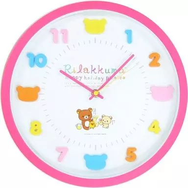 Wall clocks (Character Kuta) Rilakkuma & Korilakkuma & Kiiroitori
