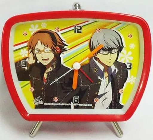 P4 ペルソナ4 音声入り目覚まし時計 鳴上悠 花村陽介 置き時計・壁掛け時計 [破損品] 鳴上悠＆花村陽介 音声入り目覚まし
