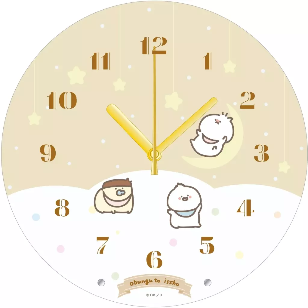 置き時計・掛け時計 ばぶんぐさん アクリル時計 「お文具といっしょ