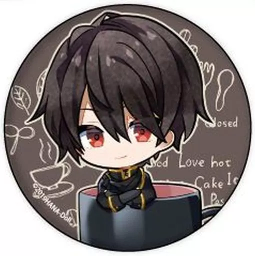 烏麻亜蝶缶バッジ