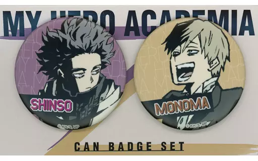 ヒロアカ オープンスクール 物間寧人 缶バッジ クリアカード