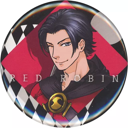 DC COMICS IKEMEN red robin 缶バッジ バッジ・ピンズ レッドロビン(素顔) 「DC COMICS IKEMEN