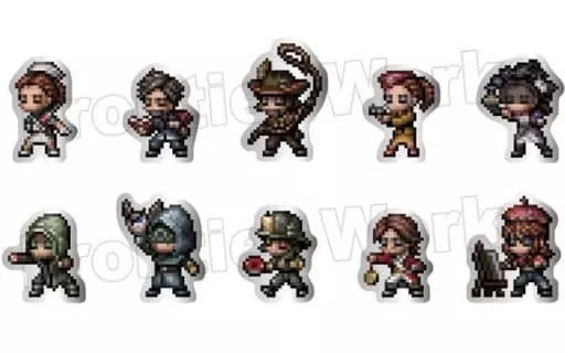 貴重　第五人格　曲芸師　ドット　Pixel-Art ピンズ 第5人格 identityⅤ ピクセルアートピンバッジ 曲芸師 マイク