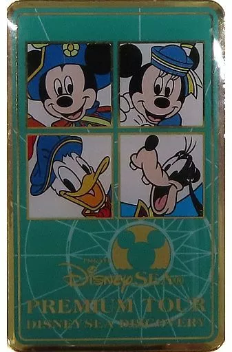 バッジ・ピンズ ミッキー＆ミニー＆ドナルド＆グーフィー(グリーン