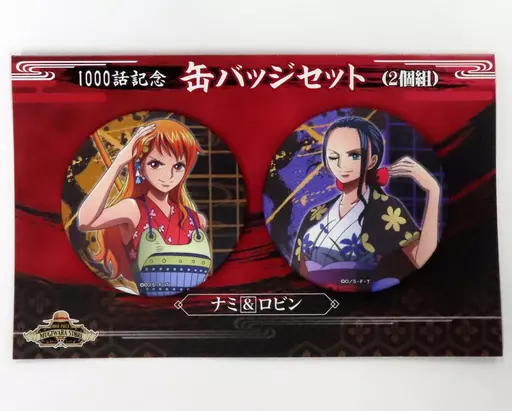ワンピース ナミ 缶バッジ セット ONE PIECE』バースデイ缶バッジ ナミ